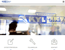 Tablet Screenshot of halmstadkylteknik.se